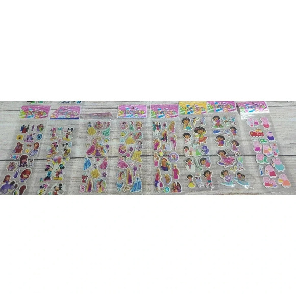Sticker Lot of 25 Peppa Pig Dora Frozen Sofia the First Barbie Mickey and Minnie - Picture 4 of 5